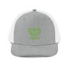Kiwi Green Embroidered Brand Logo Trucker Hat | Premium