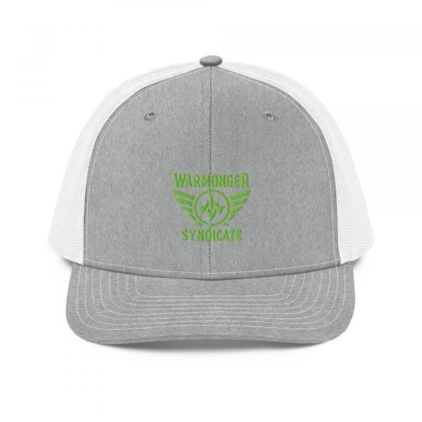 Kiwi Green Embroidered Brand Logo Trucker Hat | Premium