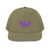 Purple Embroidered Logo Trucker Hat | Premium