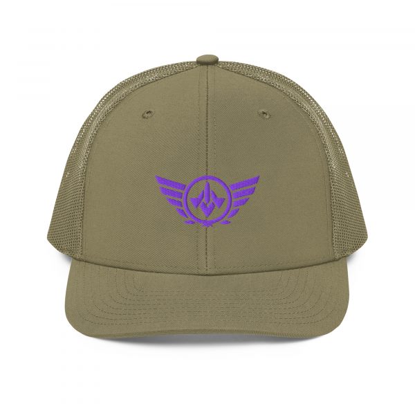 Purple Embroidered Logo Trucker Hat | Premium