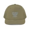 Grey Embroidered Brand Logo Trucker Hat | Premium