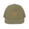 Old Gold Embroidered Brand Logo Trucker Hat | Premium