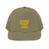 Gold Embroidered Brand Logo Trucker Hat | Premium