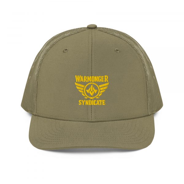 Gold Embroidered Brand Logo Trucker Hat | Premium