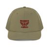 Maroon Embroidered Brand Logo Trucker Hat | Premium