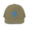 snapback-trucker-cap-loden-front-68ba7c9b800f0.jpg Aqua Embroidered Brand Logo Trucker Hat | Premium