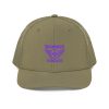 Purple Embroidered Brand Logo Trucker Hat | Premium