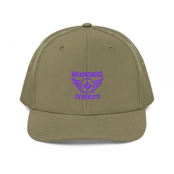 Purple Embroidered Brand Logo Trucker Hat | Premium