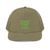 Kiwi Green Embroidered Brand Logo Trucker Hat | Premium