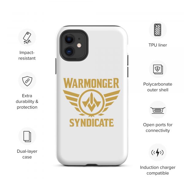 WMS Rugged Case | iPhone® | Brand | White/ Gold