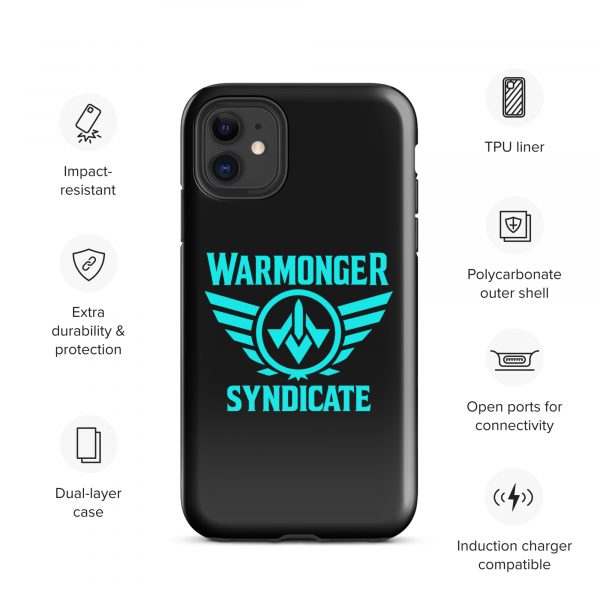 WMS Rugged Case | iPhone® | Brand | Black/ Aqua