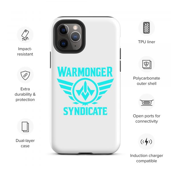 WMS Rugged Case | iPhone® | Brand | White/ Aqua