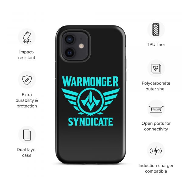 WMS Rugged Case | iPhone® | Brand | Black/ Aqua