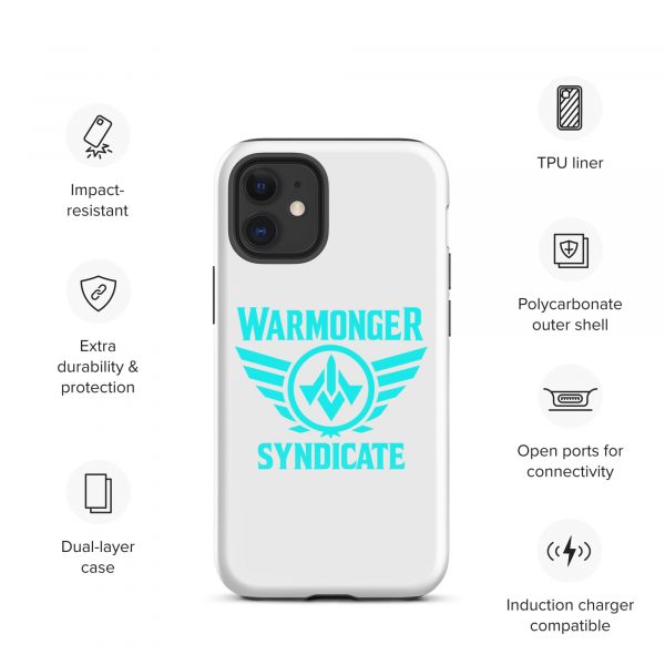 WMS Rugged Case | iPhone® | Brand | White/ Aqua