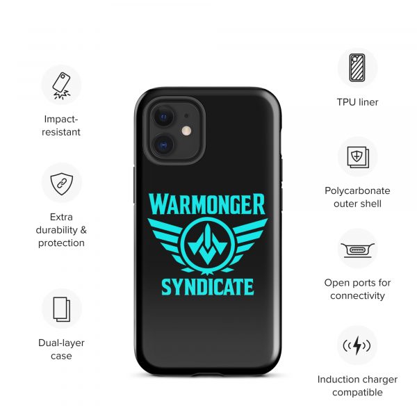 WMS Rugged Case | iPhone® | Brand | Black/ Aqua