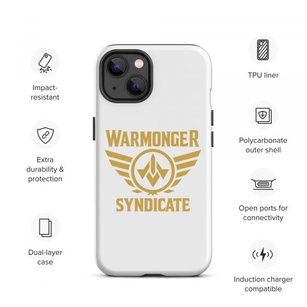 WMS Rugged Case | iPhone® | Brand | White/ Gold