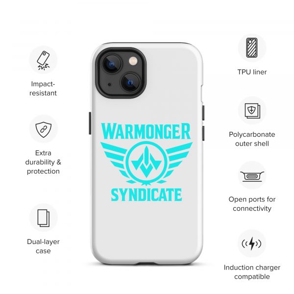 WMS Rugged Case | iPhone® | Brand | White/ Aqua