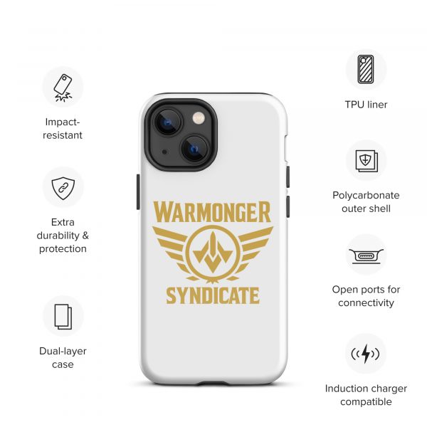 WMS Rugged Case | iPhone® | Brand | White/ Gold