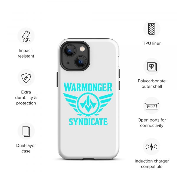 WMS Rugged Case | iPhone® | Brand | White/ Aqua