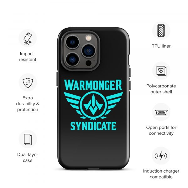 WMS Rugged Case | iPhone® | Brand | Black/ Aqua