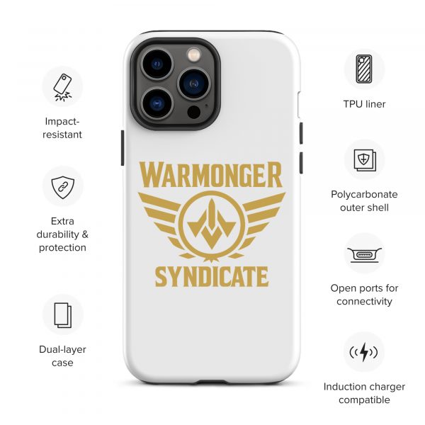 WMS Rugged Case | iPhone® | Brand | White/ Gold