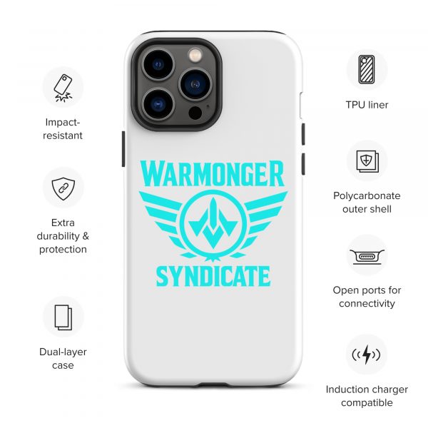 WMS Rugged Case | iPhone® | Brand | White/ Aqua