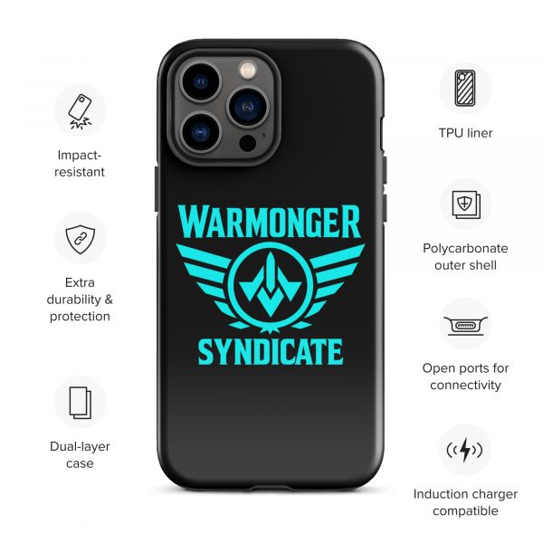 WMS Rugged Case | iPhone® | Brand | Black/ Aqua