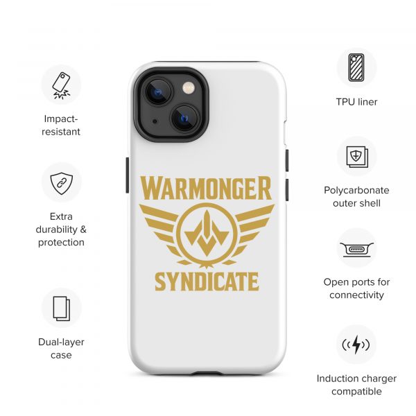 WMS Rugged Case | iPhone® | Brand | White/ Gold