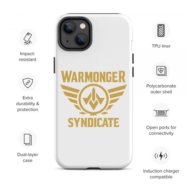 WMS Rugged Case | iPhone® | Brand | White/ Gold