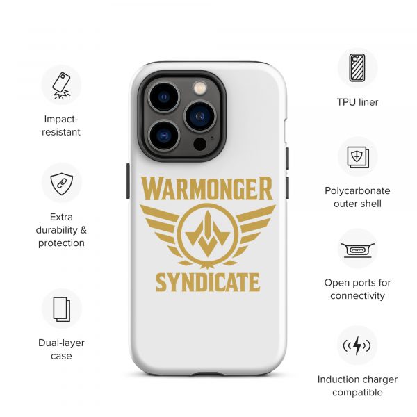 WMS Rugged Case | iPhone® | Brand | White/ Gold