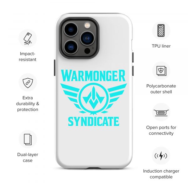 WMS Rugged Case | iPhone® | Brand | White/ Aqua