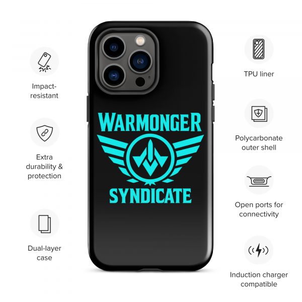 WMS Rugged Case | iPhone® | Brand | Black/ Aqua