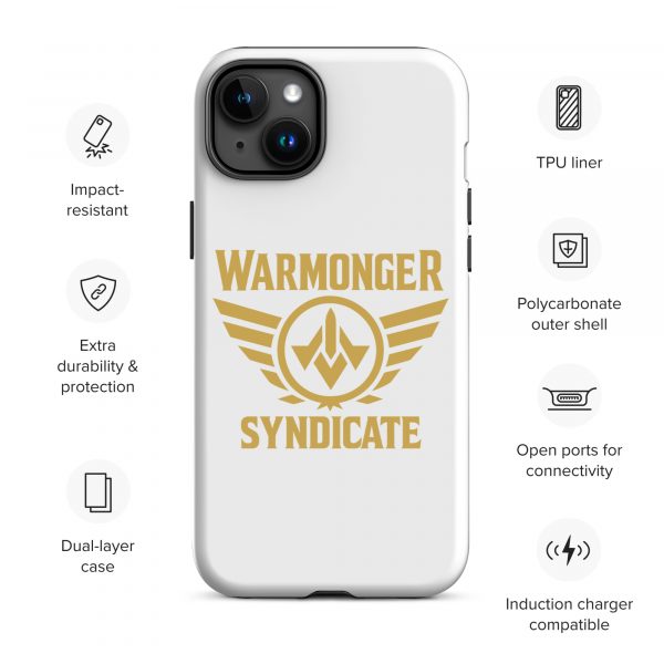 WMS Rugged Case | iPhone® | Brand | White/ Gold