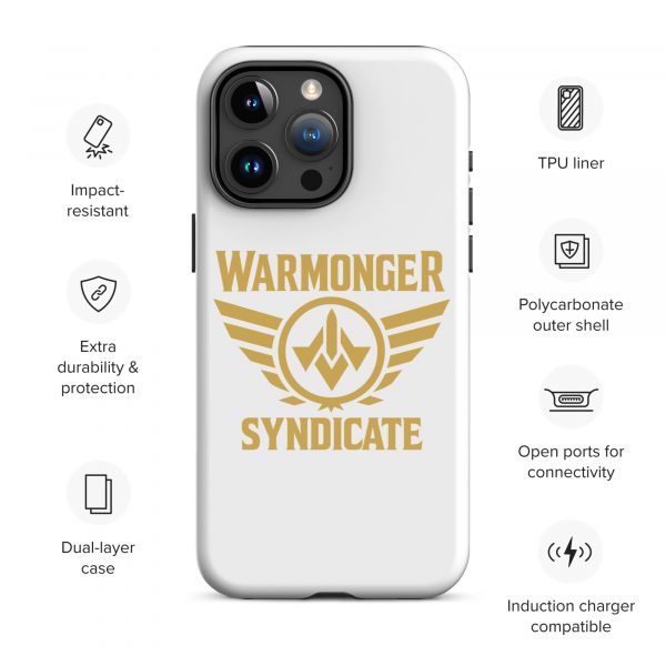 WMS Rugged Case | iPhone® | Brand | White/ Gold