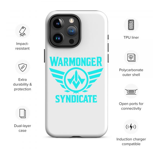WMS Rugged Case | iPhone® | Brand | White/ Aqua