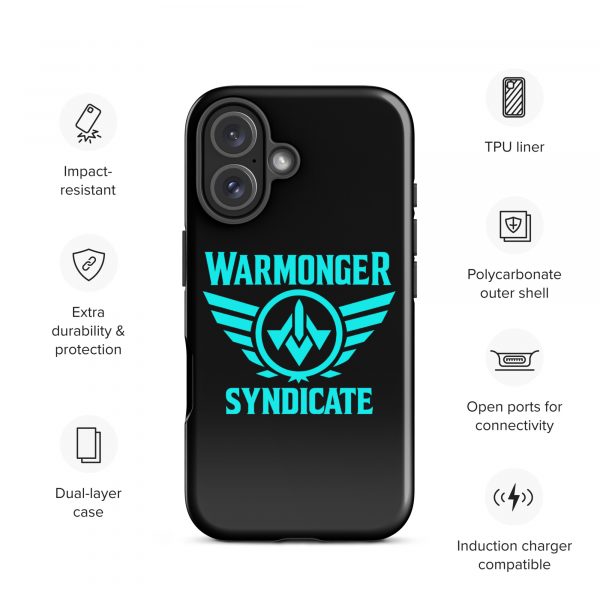 WMS Rugged Case | iPhone® | Brand | Black/ Aqua