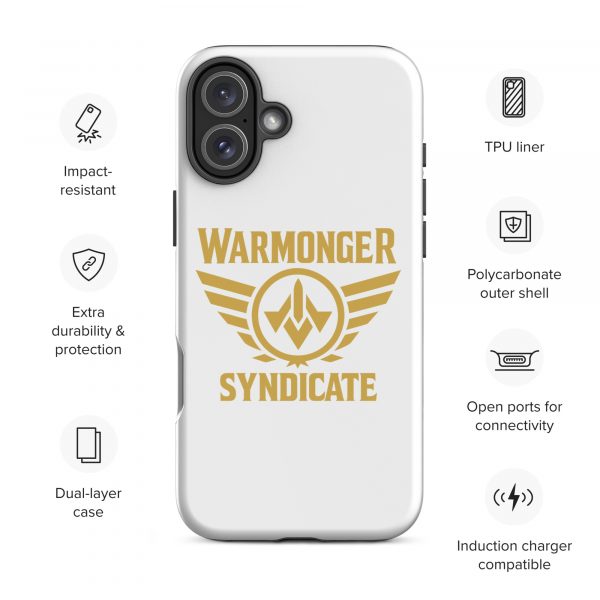 WMS Rugged Case | iPhone® | Brand | White/ Gold