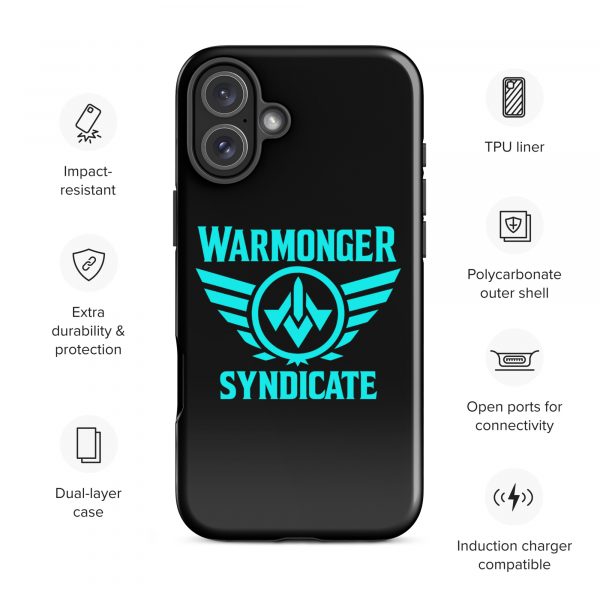 WMS Rugged Case | iPhone® | Brand | Black/ Aqua
