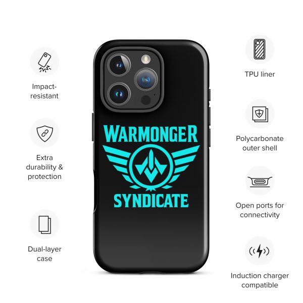 WMS Rugged Case | iPhone® | Brand | Black/ Aqua