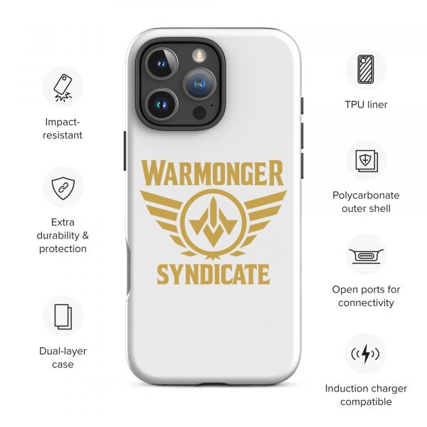 WMS Rugged Case | iPhone® | Brand | White/ Gold