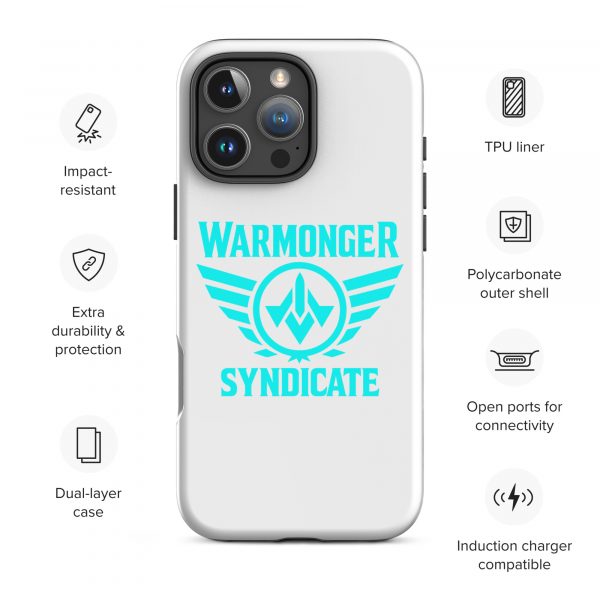 WMS Rugged Case | iPhone® | Brand | White/ Aqua