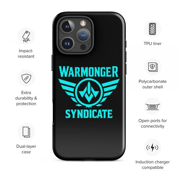 WMS Rugged Case | iPhone® | Brand | Black/ Aqua