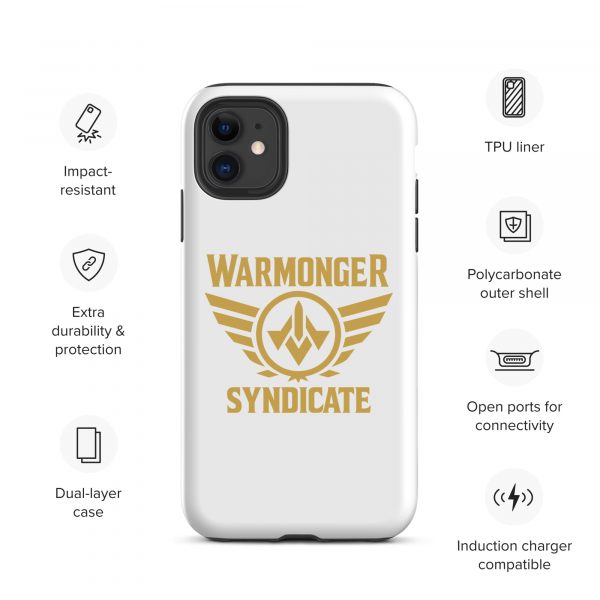 WMS Rugged Case | iPhone® | Brand | White/ Gold