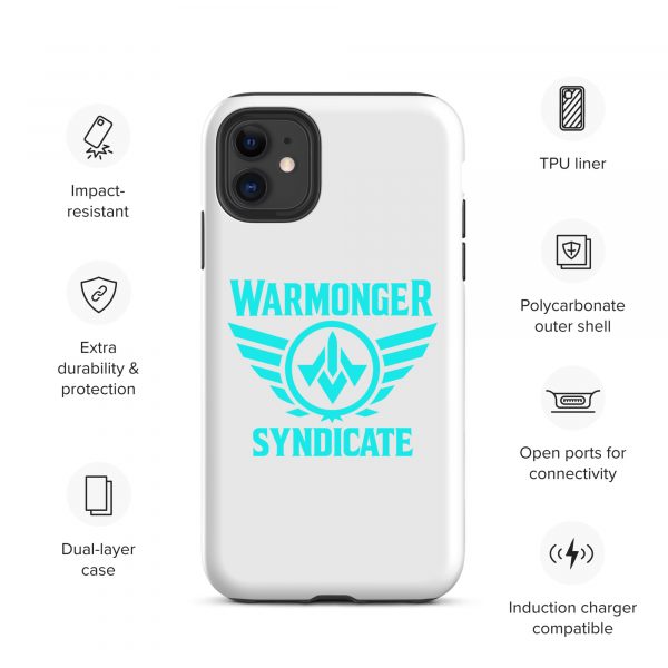WMS Rugged Case | iPhone® | Brand | White/ Aqua