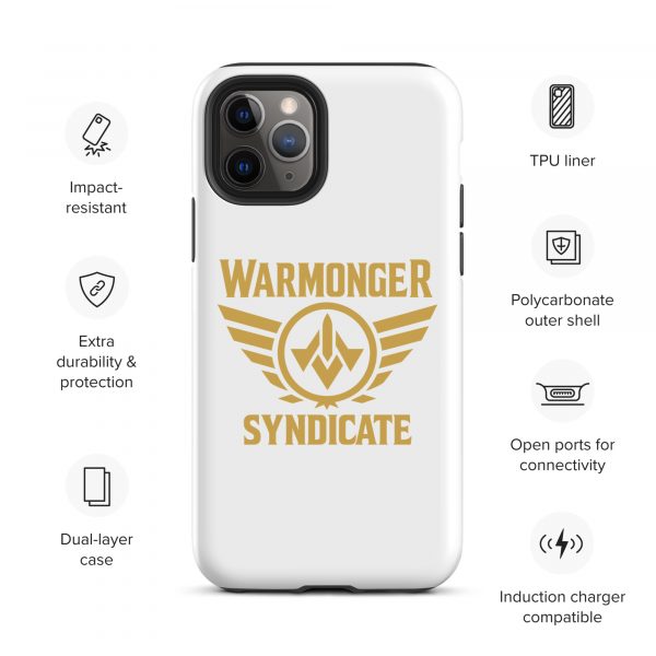 WMS Rugged Case | iPhone® | Brand | White/ Gold