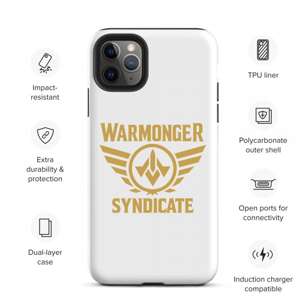 WMS Rugged Case | iPhone® | Brand | White/ Gold