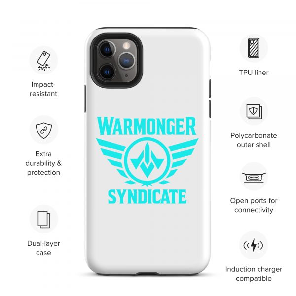 WMS Rugged Case | iPhone® | Brand | White/ Aqua