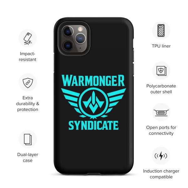 WMS Rugged Case | iPhone® | Brand | Black/ Aqua