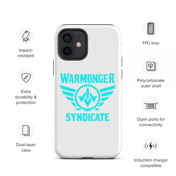 WMS Rugged Case | iPhone® | Brand | White/ Aqua