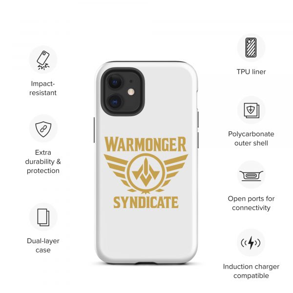 WMS Rugged Case | iPhone® | Brand | White/ Gold